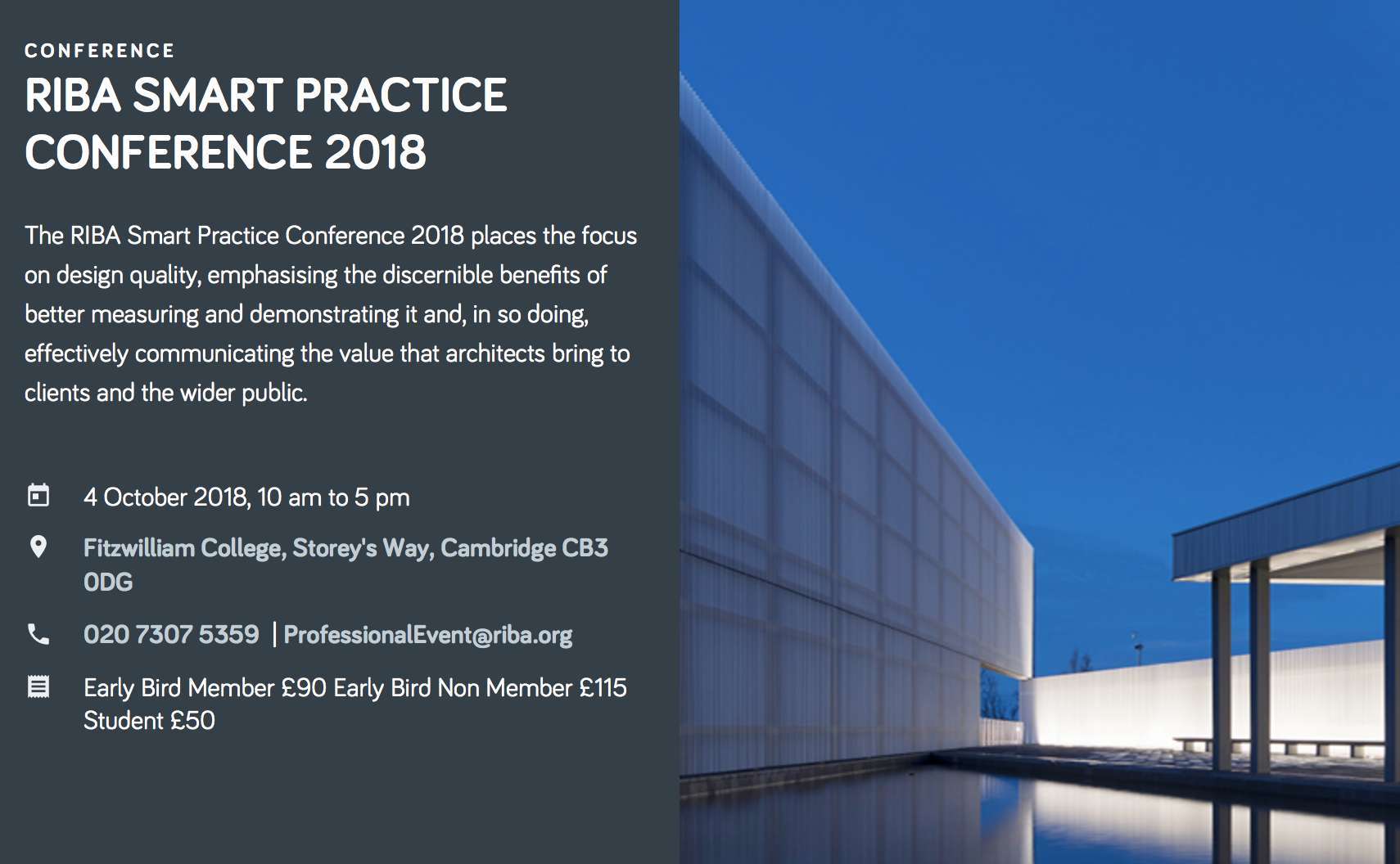RIBA Smart Practice Conference 2018