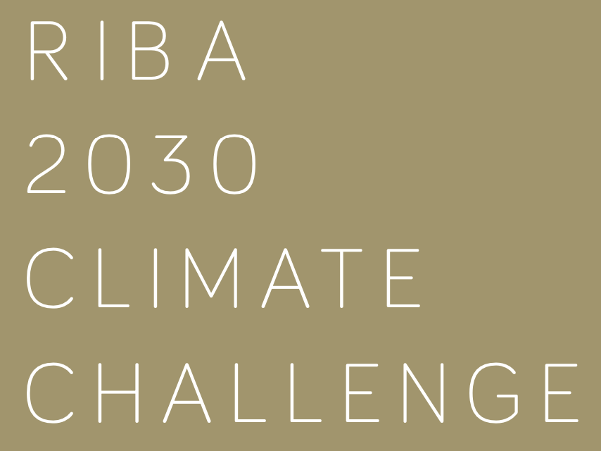 We have signed up to the RIBA 2030 Climate Challenge